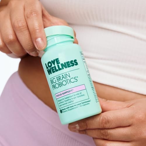 Suplemento de Probióticos Love Wellness Big Brain | Apoyo Nootrópico para la Memoria y Concentración | Claridad Mental y Ánimo | Reishi, Chaga y - imagen 5