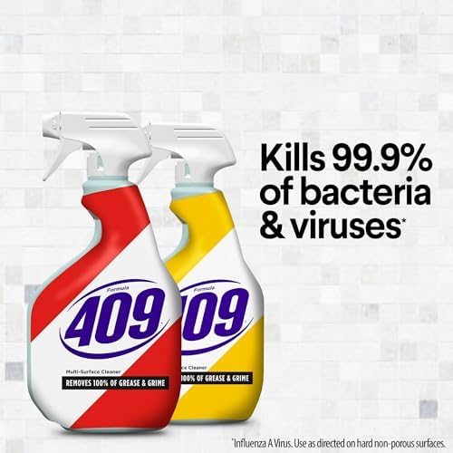 Limpiador Antibacterial Multi-Superficies GLOBAL PACKING SOLUTIONS 409 en Spray 32 Fl Oz, Aroma a Limón, Elimina 99.9% de Germenes y Virus + Paño de - imagen 5
