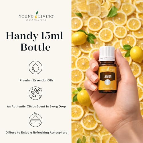 Aceite Esencial de Limón Young Living | 15 ml | Aceite Cítrico Premium para Cuidado de la Piel, Aromaterapia y Uso Doméstico | Aroma Fresco y Cítrico - imagen 4