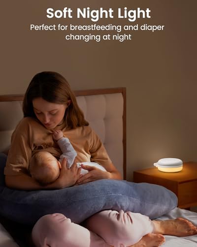 Máquina de Sonido Portátil Glocusent 3 en 1 para Bebés, Ruido Blanco para Dormir, Luz Nocturna y Altavoz Conectado, 34 Sonidos, Función de - imagen 3