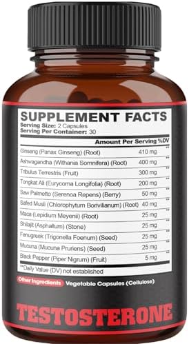 2 Paquetes de 60 Cápsulas - 11 Hierbas Combinadas con Ginseng, Ashwagandha, Tribulus y Más. - imagen 7