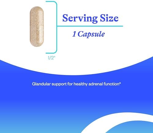 Suplemento Adrenal Cortex de Seeking Health - Apoyo a Sistema Nervioso y Energía - Libre de Gluten y Lácteos - 50 mg, 60 Cápsulas - imagen 3