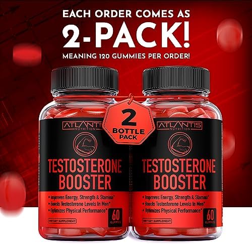 Gomitas Aumentadoras de Testosterona Atlantis Nutrition para Hombres - Mejora Fuerza y Resistencia - Optimiza Rendimiento y Mejora Masculina - 2 - imagen 3