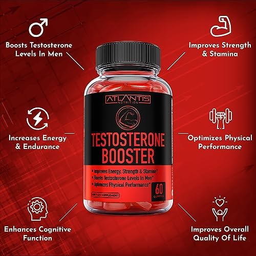 Gomitas Aumentadoras de Testosterona Atlantis Nutrition para Hombres - Mejora Fuerza y Resistencia - Optimiza Rendimiento y Mejora Masculina - 2 - imagen 5