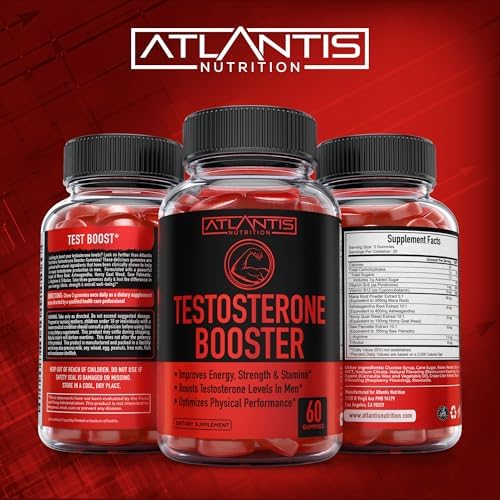 Gomitas Aumentadoras de Testosterona Atlantis Nutrition para Hombres - Mejora Fuerza y Resistencia - Optimiza Rendimiento y Mejora Masculina - 2 - imagen 7