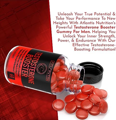 Gomitas Aumentadoras de Testosterona Atlantis Nutrition para Hombres - Mejora Fuerza y Resistencia - Optimiza Rendimiento y Mejora Masculina - 2 - imagen 8