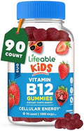 Gomitas de Vitamina B12 Sin Azúcar Lifeable para Niños | 1000 mcg | Sabor Delicioso | Apoyo Energético, de Ánimo y Metabolismo | 90 Gomitas - imagen 1