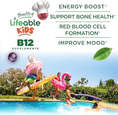 Gomitas de Vitamina B12 Sin Azúcar Lifeable para Niños | 1000 mcg | Sabor Delicioso | Apoyo Energético, de Ánimo y Metabolismo | 90 Gomitas - imagen 3