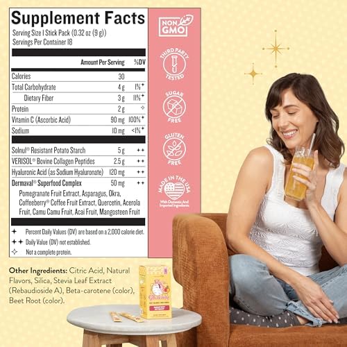 Legendairy Milk She's Glowing Polvo de Péptidos de Colágeno con Fibra Prebiótica, Mezcla Tropical para Mujeres, Apoyo Digestivo y Bienestar Diario, - imagen 6