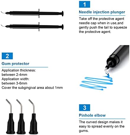 Gel Protector de Encías EZGO de 10 Piezas, Gel de Barrera Dental de 3ml para Blanqueamiento Dental Profesional - imagen 5