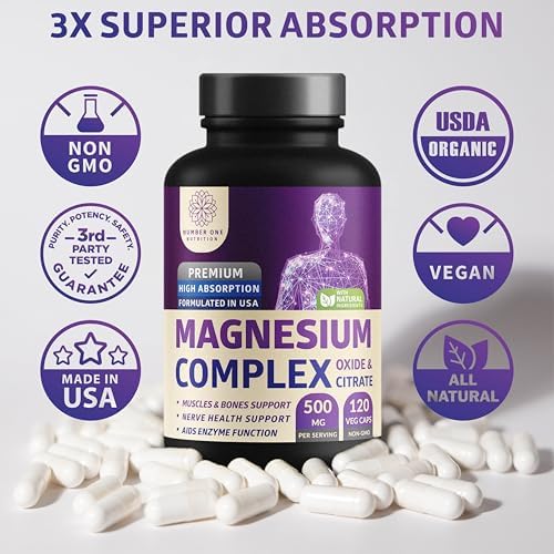 Complejo de Magnesio Premium N1N - Suplemento de Magnesio de Alta Absorción para Hombres y Mujeres, Apoya la Regularidad y la Salud Ósea - 120 - imagen 7