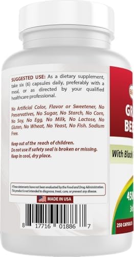 Cápsulas de Hígado de Res Alimentado con Pasto Best Naturals 4500mg 250 Contenido - Suplemento Deshidratado para Energía, Detoxificación, Digestión e - imagen 7