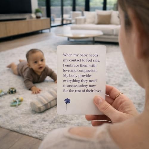 Tarjetas de Afirmaciones para Nuevas Mamás | 50+ Afirmaciones Diarias Basadas en Ciencia para Apoyo Postparto | Regalos para Nuevas Madres | Presente - imagen 5