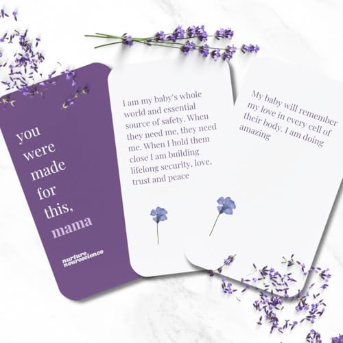 Tarjetas de Afirmaciones para Nuevas Mamás | 50+ Afirmaciones Diarias Basadas en Ciencia para Apoyo Postparto | Regalos para Nuevas Madres | Presente - imagen 6