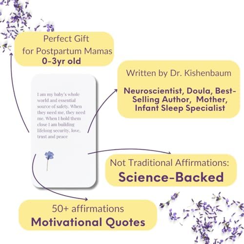 Tarjetas de Afirmaciones para Nuevas Mamás | 50+ Afirmaciones Diarias Basadas en Ciencia para Apoyo Postparto | Regalos para Nuevas Madres | Presente - imagen 7