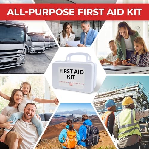 Kit de ros Auxilios para 10 Personas - Cumple con OSHA y ANSI Clase A, Kit de Emergencia Completo para Hogar, Oficina o Obra - imagen 5