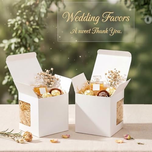 Cajas de Regalo AVLA 50 Piezas para Sublimación de Tazas, 4.3x4.3x5'' Blancas, para Tazas Transparentes de 12OZ y 15OZ, con Ventana Clara, Caja de - imagen 8
