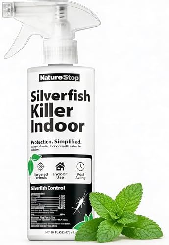 Spray NatureStop para eliminar peces de plata, control rápido para uso en interiores, 16 oz (475 mL) - imagen 1