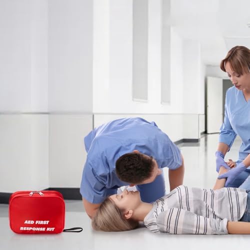Kit de ros Auxilios AED con RCP, Guantes, Navaja, Tijeras, Gasas y Toallitas Desinfectantes para Entrenamiento AED - imagen 7