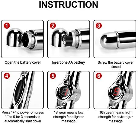 Bolígrafo de Acupuntura DANGSHAN 5 en 1, Electrónico para Alivio del Dolor, Terapia de Masaje de Pulso de Energía Meridian, Herramientas Potentes - imagen 7