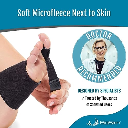 Corrector de Dedos en Martillo BioSkin - Corrector Patente para Mujeres y Hombres, Alivio del Dolor en los Pies, 1 Faja de Compresión y 2 Correas - imagen 3