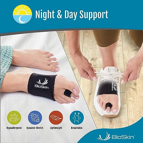 Corrector de Dedos en Martillo BioSkin - Corrector Patente para Mujeres y Hombres, Alivio del Dolor en los Pies, 1 Faja de Compresión y 2 Correas - imagen 4