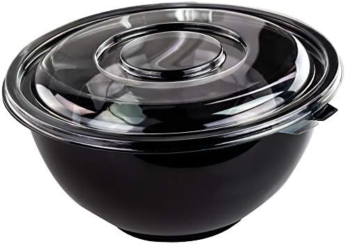 Tazones Desechables Grandes de 160 Oz con Tapa, 4 Piezas - Ideales para Comida Fría o Caliente en Fiestas, Picnics y Buffets - imagen 1