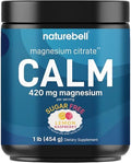 Polvo de Magnesio Calm, 1lb | Mezcla para Bebida de Sueño, Soporte Muscular, Óseo y del Ánimo – Sabor Limón Frambuesa Sin Azúcar – Citrato de - imagen 1