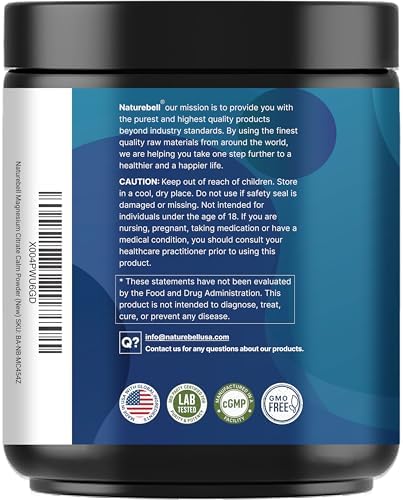 Polvo de Magnesio Calm, 1lb | Mezcla para Bebida de Sueño, Soporte Muscular, Óseo y del Ánimo – Sabor Limón Frambuesa Sin Azúcar – Citrato de - imagen 8