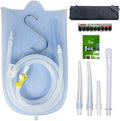 Kit de Bolsa de Enema de Silicona GNEGKLEAN con Manguera de 6.3ft, 5 Puntas, Válvula de Flujo Controlable y Termómetro de Agua - Capacidad de 2 - imagen 1