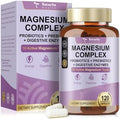 Suplemento Complejo de Magnesio 10 en 1 con Probióticos, Prebióticos y Enzimas Digestivas, 100 Mil Millones CFU para Mujeres, Alta Absorción, Vegan y - imagen 1
