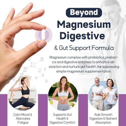 Suplemento Complejo de Magnesio 10 en 1 con Probióticos, Prebióticos y Enzimas Digestivas, 100 Mil Millones CFU para Mujeres, Alta Absorción, Vegan y - imagen 4