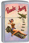 Encendedor Zippo: Bombs Away, Chica Pin-up - Cromo Callejero 80778 - imagen 1