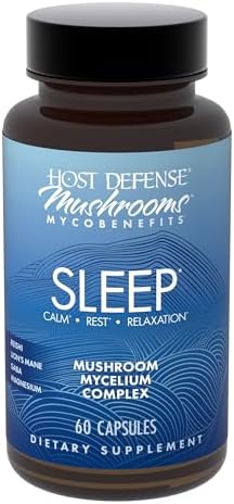 Cápsulas Host Defense MycoBenefits Sleep* - Suplemento Calmante con Magnesio, Melena de León y GABA - Apoyo para un Sueño Saludable - 60 Cápsulas (30 - imagen 1