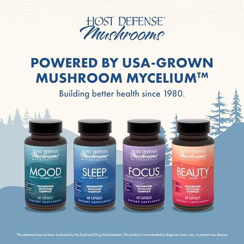 Cápsulas Host Defense MycoBenefits Sleep* - Suplemento Calmante con Magnesio, Melena de León y GABA - Apoyo para un Sueño Saludable - 60 Cápsulas (30 - imagen 7