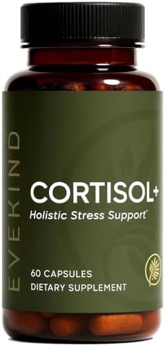 Suplemento de Cortisol EVEKIND para Mujeres | Apoyo para Estrés y Glándulas Suprarrenales | KSM-66® Ashwagandha, Rhodiola, L-Theanina | 60 Cápsulas - imagen 1