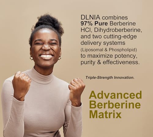 Suplemento Liposomal de Berberina DLNIA – Matriz de Berberina 3X con DHB, Fosfolípidos, CoQ10, ALA, Vitamina D3, Cromo, Canela – Soporte Avanzado - imagen 7