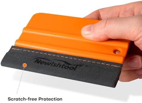 Raspador de Vinilo NEWISHTOOL con Fieltro Cosido, Paquete de 4, Tarjeta para Aplicación de PPF y Tintado de Ventanas, Sin Rayones - imagen 6