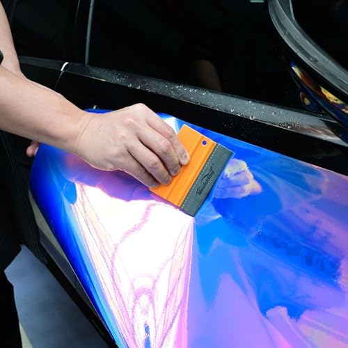 Raspador de Vinilo NEWISHTOOL con Fieltro Cosido, Paquete de 4, Tarjeta para Aplicación de PPF y Tintado de Ventanas, Sin Rayones - imagen 8