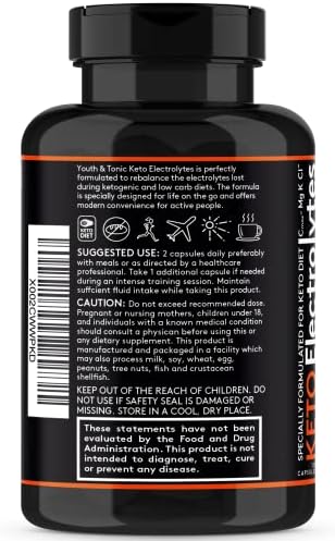 Cápsulas de Electrolitos Keto con MCT, Magnesio, Potasio y Zinc – Probioticos, CoQ10 y Vitamina D3 para Hidratación, Energía y Soporte en Dietas - imagen 7