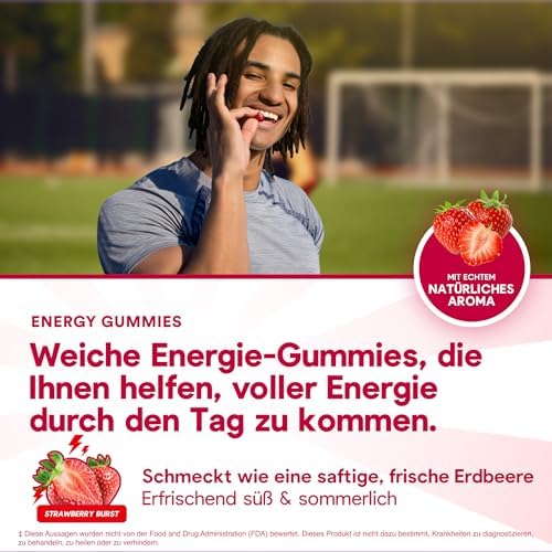 Gomitas Energéticas Energy Bytes – Chicles Energizantes de Acción Rápida con Cafeína y Vitaminas B3, B6, B12, A y D – 60 Bytes para Mantenerte - imagen 6