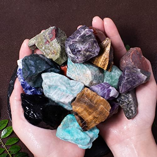 FORBY Mezcla de Piedras Rojas Madagascar 3 lbs - Piedras Naturales Crudas de 1 para Pulido, Decoración, Wicca y Reiki - imagen 2