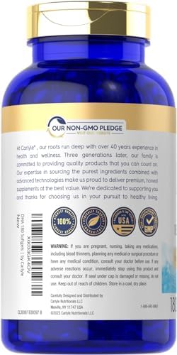 Suplemento de DHA Carlyle 1500mg | 180 Cápsulas Blandas | Suplemento de Omega-3 | Sin OGM, Libre de Gluten - imagen 3