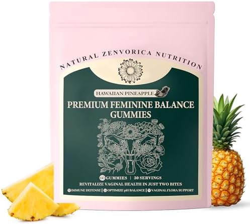 Gomitas Zenvorica de Piña para Mujeres pH - Equilibrio Femenino, Salud y Bienestar, Probióticos, Piña Hawaiana, Sin Gluten, Veganas (60 piezas - 30 - imagen 1