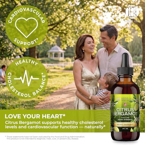 Gotas Líquidas de Bergamota Cítrica – Apoyo Detox y Salud Cardiaca – Suplemento de Bergamota para Colesterol Alto Upnourish – Extracto de 1500 mg - imagen 3