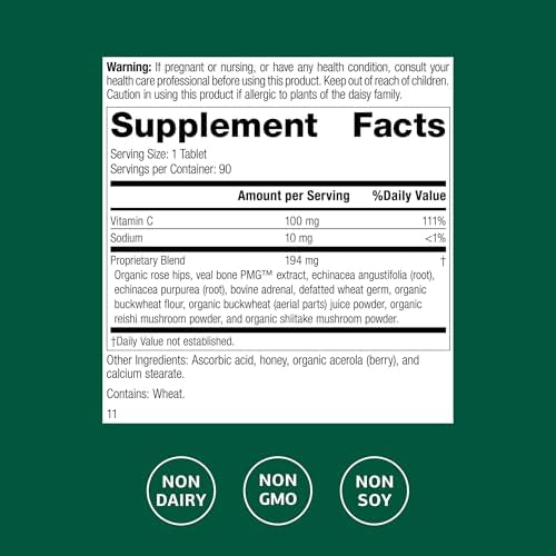 Suplemento C Synergy de Standard Process - Apoyo a la Salud del Tejido Conectivo - Basado en Alimentos Integrales - Vitamina C y Harina de Trigo - imagen 2