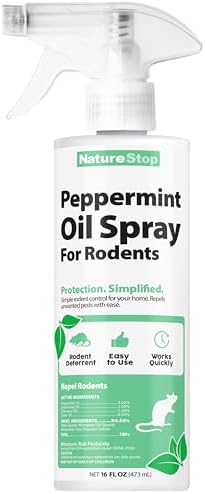 Spray de Aceite de Menta NatureStop para Roedores, Repelente para Uso Interior y Exterior, 16 oz (475 mL) - imagen 1