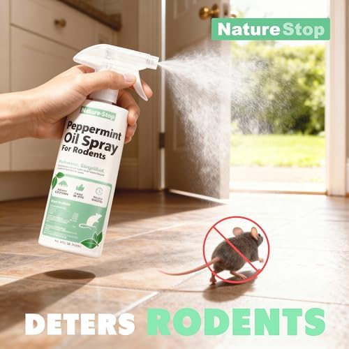Spray de Aceite de Menta NatureStop para Roedores, Repelente para Uso Interior y Exterior, 16 oz (475 mL) - imagen 2