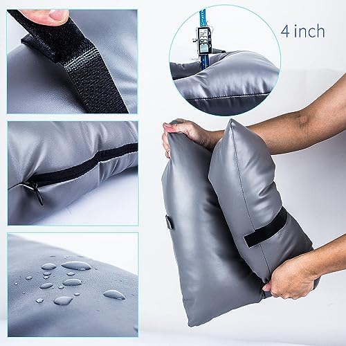 Cojín para Inodoro MINIVON, Ajuste Universal, Almohadilla Suave para Ancianos, 17 x 17 con Correas de Fijación, Ideal para Camping y Sillas de Inodoro - imagen 4