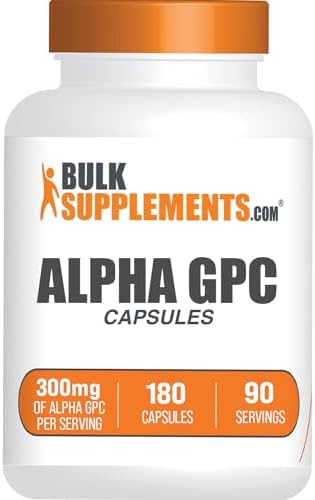 Cápsulas de Alpha GPC de BulkSupplements.com - Suplementos de Acetilcolina, 300mg de Alpha GPC, Sin Gluten, 2 Cápsulas por Porción, 180 Cápsulas - imagen 1